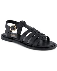 Jones Bootmaker - Hera Leather Strappy Buckled Sandals - Lyst