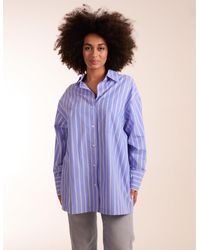 Blue Vanilla - Oversized Pinstripe Shirt - Lyst