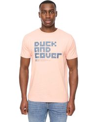 Duck and Cover - Duck En Cover Bloxx T-shirt (koraal) - Lyst