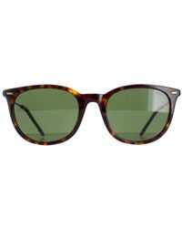 Polo Ralph Lauren - Square Shiny Dark Havana Bottle Sunglasses - Lyst