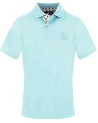 Aquascutum - Embroidered Collared Neck Short Sleeve Polo Shirt - Lyst