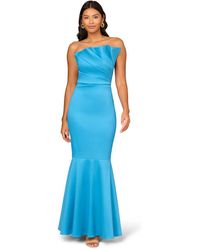 Adrianna Papell - Stretch Mikado Mermaid Gown - Lyst