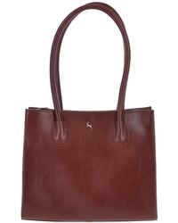 Ashwood Leather - Vegetable Tanned Real Two Section With Mid Purse Bag - Lyst