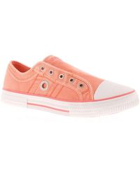 S.oliver - Pumps Plimsolls Trainers Style Slip On Salmon - Lyst