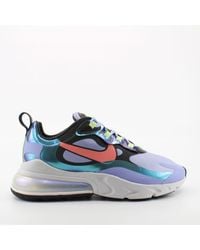Nike - Air Max 270 React Textile Lace Up Trainers Cu4818 001 - Lyst