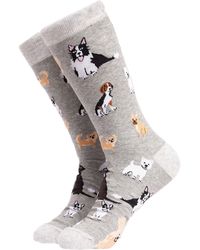 Soctopus - Dog Pattern Novelty Funny Dress Socks - Lyst