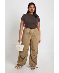 Boohoo - Plus Basic Short Sleeve Longline Fitted Top - Lyst