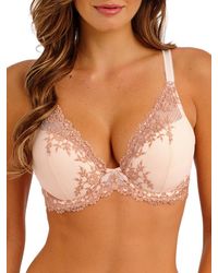 Wacoal - Embrace Lace Plunge Underwire Bra - Lyst