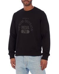 DIESEL - Printed Crewneck Sweatshirt A12242-2Riajh - Lyst