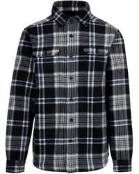 Trespass - Geruit Microfleece Overhemd Checkley (zwart) - Lyst