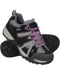 Mountain Warehouse - 'Direction Ii' Walking Shoes With Rubber Outsole Waterproof Cosy Sneaker Leather - Lyst