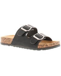 Platino - Flat Sandals Mules Enzo Slip On - Lyst