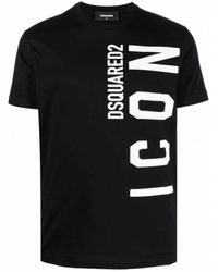 DSquared² - Icon Vertical Logo T-Shirt - Lyst