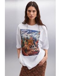 Grimelange - Oversized Printed Crew Neck T-Shirt - Lyst