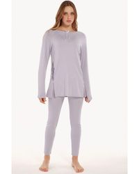 Lisca - 'Ivette' Long Sleeve Tunic Pyjama Set - Lyst