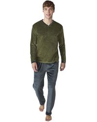 J&j Brothers - Jjbfp801 Long-Sleeved Velvet Pajamas - Lyst