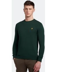 Lyle & Scott - Cotton Merino Crew Neck Jumper - Lyst