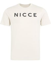 Nicce London - Denno Cotton T-Shirt Short Sleeve Casual Everyday Top - Lyst