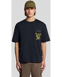 Lyle & Scott - Botanical Embroidered Pocket T-Shirt - Lyst