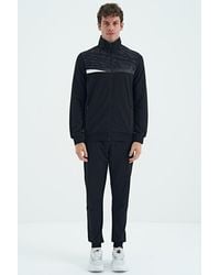 TOMMY LIFE - Printed Zip-Collar Sweatshirt And Pants Set - Lyst