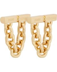 Rabanne - Chain-Link Earrings Metal - Lyst
