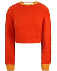 PUMA - X Rihanna Fenty Laced Sweatshirt Orange Pullover 577290 03 Cotton - Lyst