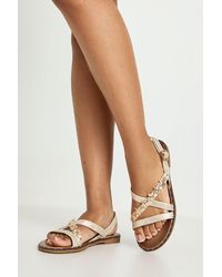 Boohoo - Starfish Trim Cross Over Sandals - Lyst
