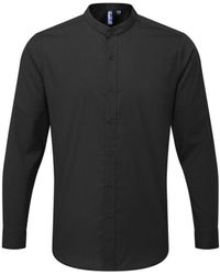 PREMIER - Banded Collar Long-Sleeved Formal Shirt () - Lyst