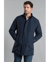 Kensington Eastside - Funnel Neck Button-Up Coat - Lyst