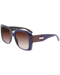 Longchamp - Blue Acetate Sunglasses - Lyst