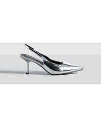 Boohoo - Metallic Low Stiletto Slingback Court Shoe - Lyst
