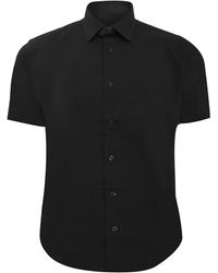 Russell - Collection Short Sleeve Easy Care Fitted Shirt - Lyst