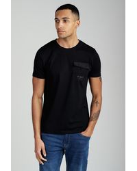 Foray - Short Sleeve Cotton Crew Neck Pocket T-Shirt - Lyst