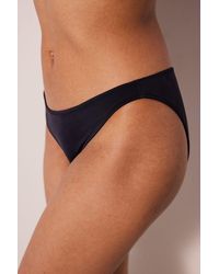 Penti - Mid-Waisted Effen Bikini Bottoms - Lyst