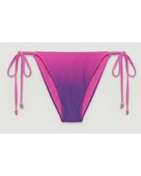 Karen Millen - Ombre Tie Side Bikini Bottom - Lyst