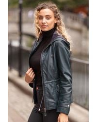 Ashwood Leather - 'Anne' Jacket With Adjustable Waist String - Lyst