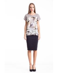 Conquista - Top Met Geometrische Print - Lyst