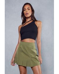 MissPap - Ribbed Cut Out One Shoulder Top - Lyst