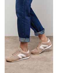 Oasis - Jemima Faux Suede Mesh Lace Up Trainers - Lyst