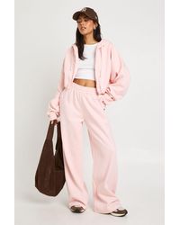 Boohoo - Bubble Hem Cropped Hoodie Tracksuit - Lyst