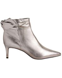 Ted Baker - Yona Silver Ankle Boots Suede - Lyst