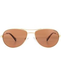 Polaroid - Aviator Matte Copper Polarized Sunglasses Metal - Lyst