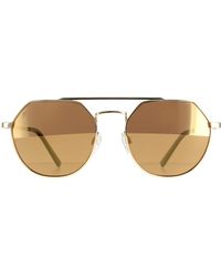 Serengeti - Aviator Glänzend Hell Saturn Fahrer Polarisiert Shelby - Lyst