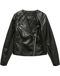 Vero Moda - Ladies Faux Leather Biker Jacket - Lyst