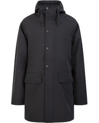 Dreimaster - Regenparka Zwart - Lyst