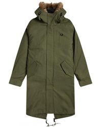 Fred Perry - Hooded Parka Jacket - Lyst