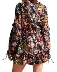 Ted Baker - Hendria Mini Dress With Ruffle Details - Lyst