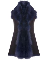 Infinity Leather - Toscana Sheepskin Long Gilet-Sorocaba - Lyst