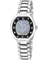 Gevril - Lugano Luxury Swiss Diamond Watch, Mop Dial, 316L Stainless Steel Bracelet - Lyst