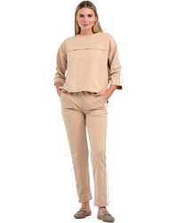 Tom Barron - Dames Trainingspak Met Halfkorte Mouwen En Geborduurde Details - Lyst